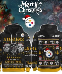 Unisex Steelers Merry Christmas The Force Edition Hoodie