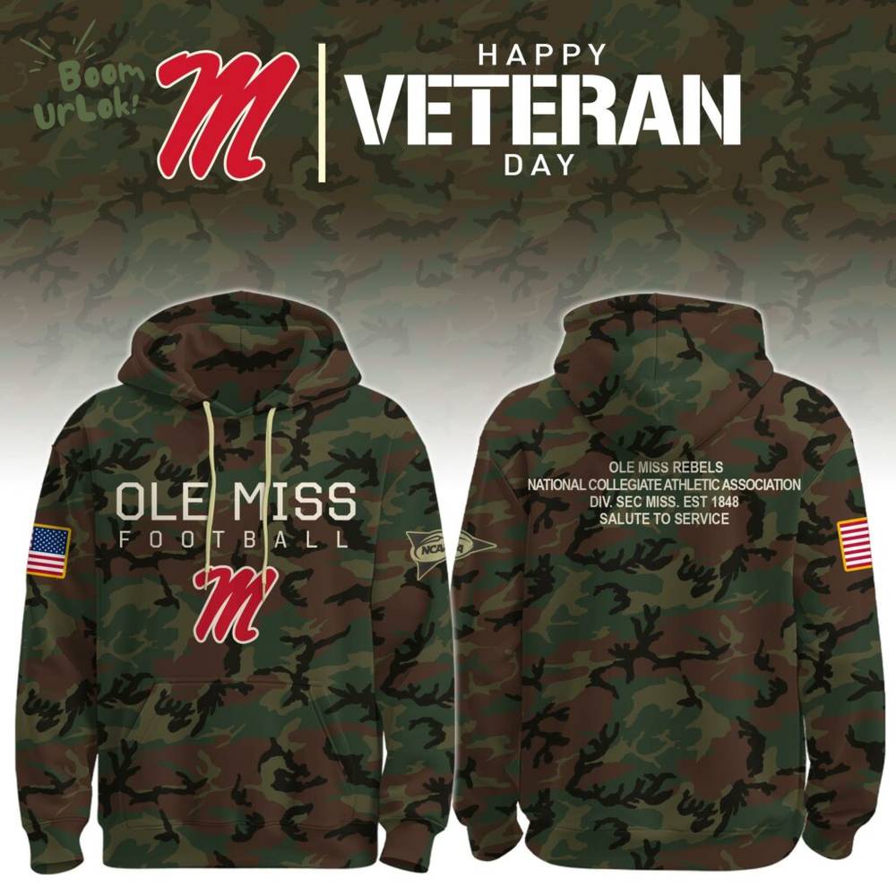 Veterans Day Salute Hoodie Ole Miss Edition Veterans Day Salute Hoodie Ole Miss Edition