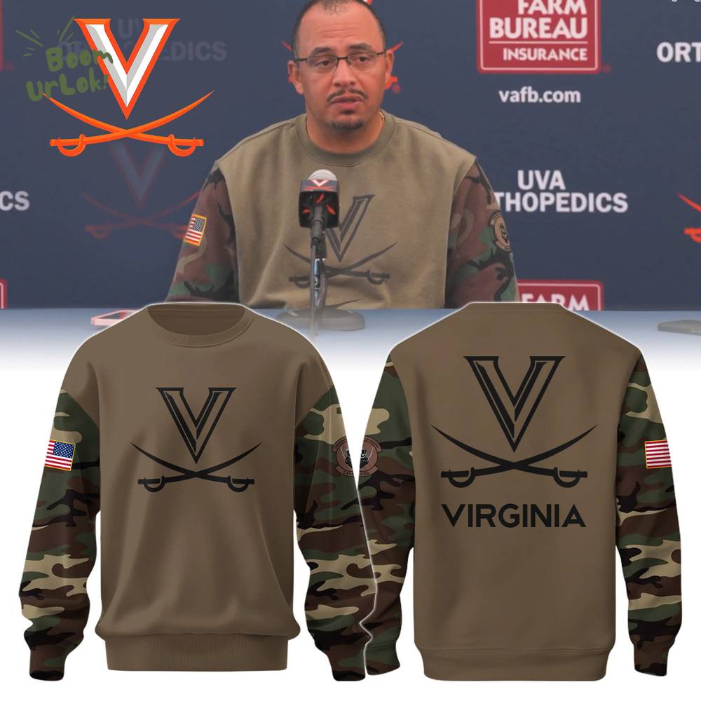 Virginia Football Camo Sweatshirt Limited Edition Virginia Football Camo Sweatshirt Limited Edition