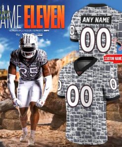 Virginia Tech Football From Quarry To Kickoff 2025 Combo Jersey Custom