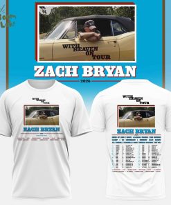 Zach Bryan “With Heaven On Tour” 2026 Collection Tshirt