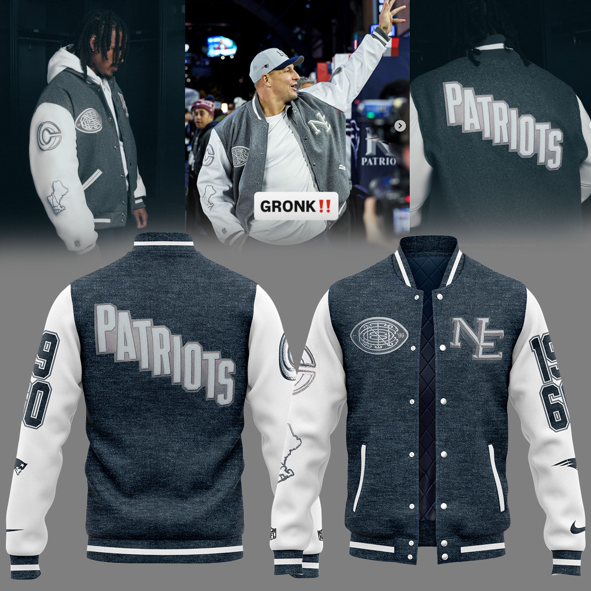 New England Patriots Bomber New England Patriots Bomber