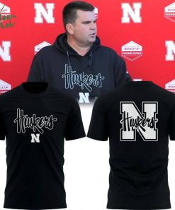 2025 Huskers Wordmark Black T-Shirt