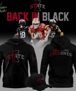 2025 limited edition Hoodie Iowa State Football “Back In Black”