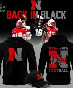 2025 limited edition Hoodie Nebraska football “Back In Black” for fans