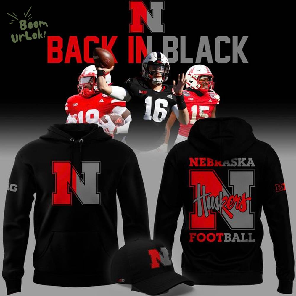 2025 limited edition Hoodie Nebraska football "Back In Black" for fans 2025 limited edition Hoodie Nebraska football "Back In Black" for fans