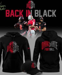2025 limited edition Hoodie Ohio State Football “Back In Black”