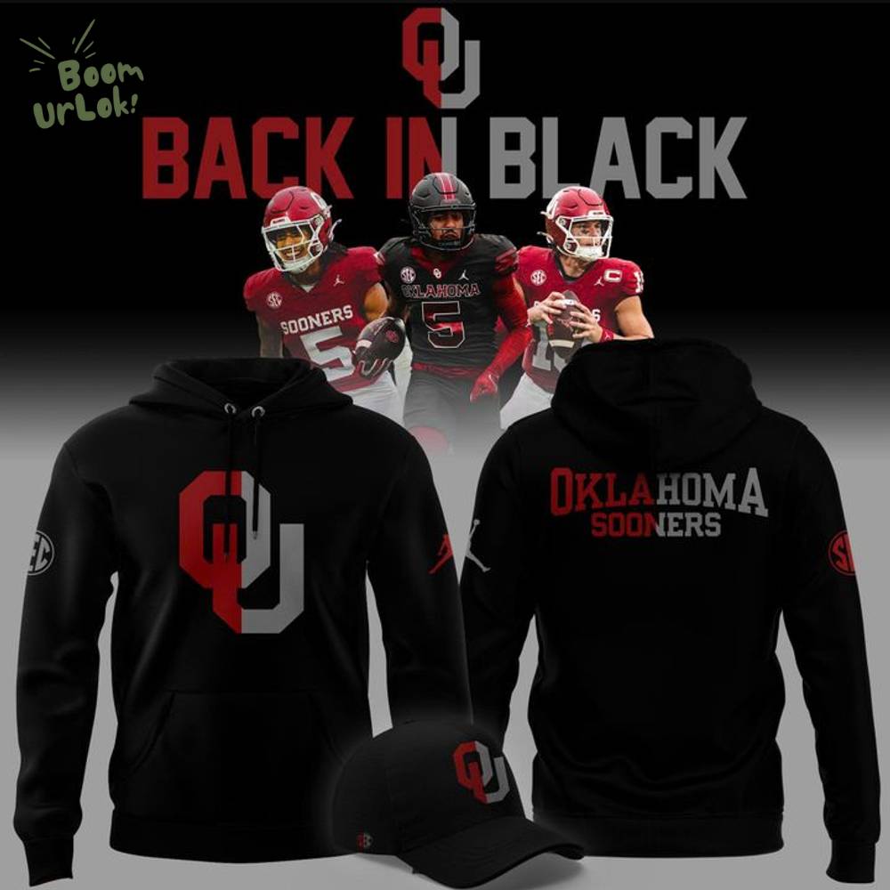 2025 limited edition Hoodie Oklahoma Sooners football "Back In Black" for fans 2025 limited edition Hoodie Oklahoma Sooners football "Back In Black" for fans