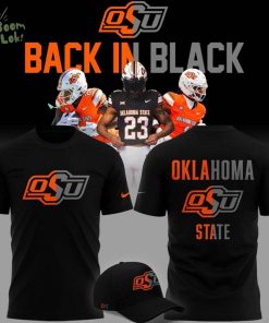2025 limited edition t-shirt OSU Cowboy Football “Back In Black”