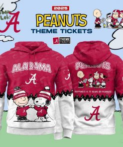 Alabama Crimson Tide x 75th Anniversary Of Peanuts 2025 Hoodie