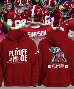 Alabama Football 2025-26 College Football Playoff Limited Edition Red Hoodie