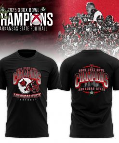 Arkansas State Red Wolves 2025 Xbox Bowl Champions Combo Black T-shirt