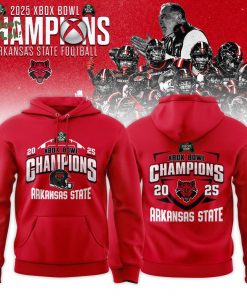 Arkansas State Red Wolves 2025 Xbox Bowl Champions Hoodie