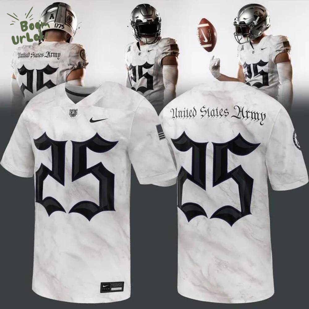 Army Black Knights Football Nike Army 250 Collection Game Jersey - White Army Black Knights Football Nike Army 250 Collection Game Jersey - White