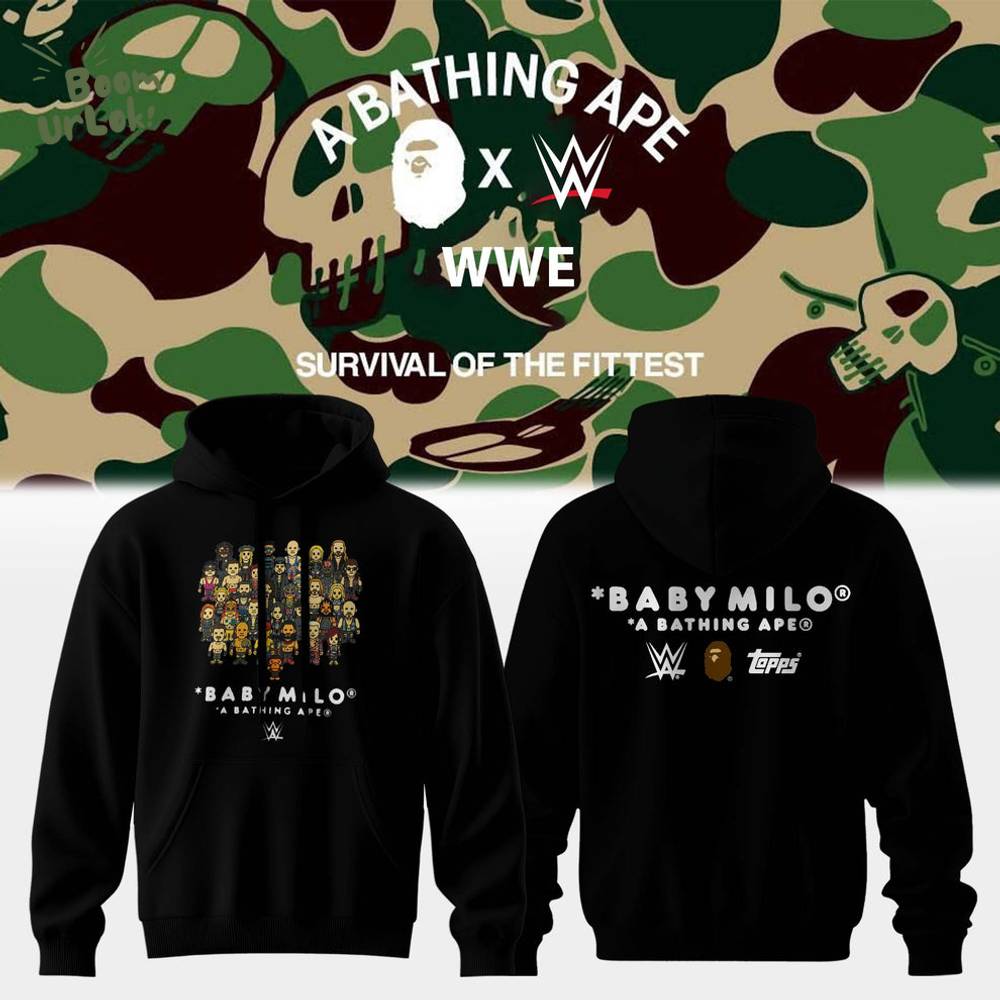 BAPE® x WWE The Fittest Hoodie BAPE® x WWE The Fittest Hoodie