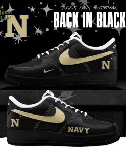 Back In Black Navy Midshipmen 2025 AF1 Special Edition