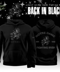 Back In Black Notre Dame Fighting Irish 2025 Special Edition Hoodie