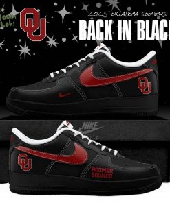 Back In Black Oklahoma Sooners 2025 AF1 Special Edition