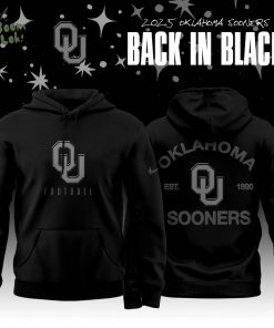 Back In Black Oklahoma Sooners 2025 Special Edition Hoodie