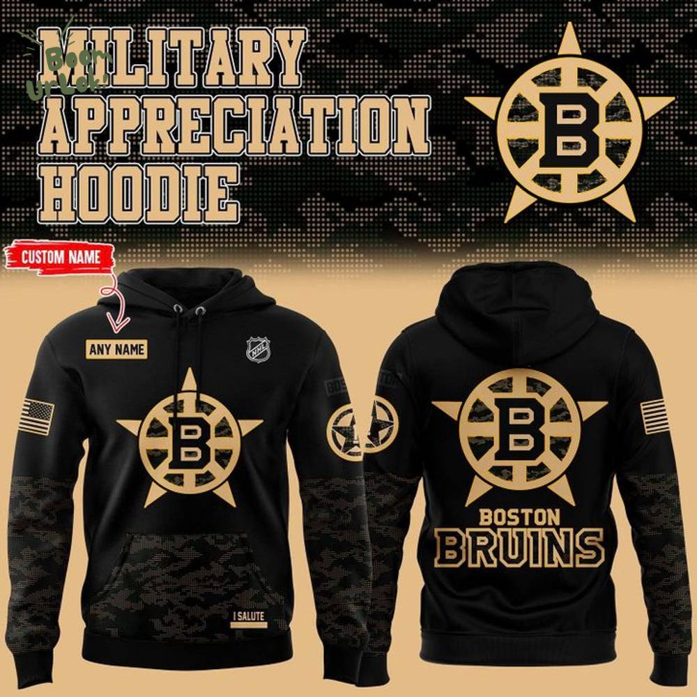 Boston Bruins '' Military Night '' Special Hoodie 2025 Boston Bruins '' Military Night '' Special Hoodie 2025