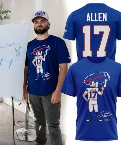 Buffalo Bills ” Josh Allen Paint ” Special T-Shirt 2025