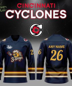 C Cyclones 3-Ways 2026 Combo Hockey Jersey Custom Name, Number