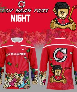 C Cyclones Teddy Bear Toss Night 2025 Combo Hockey Jersey