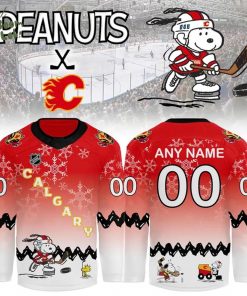Calgary Flames X Peanuts Night Hockey Jersey 2025