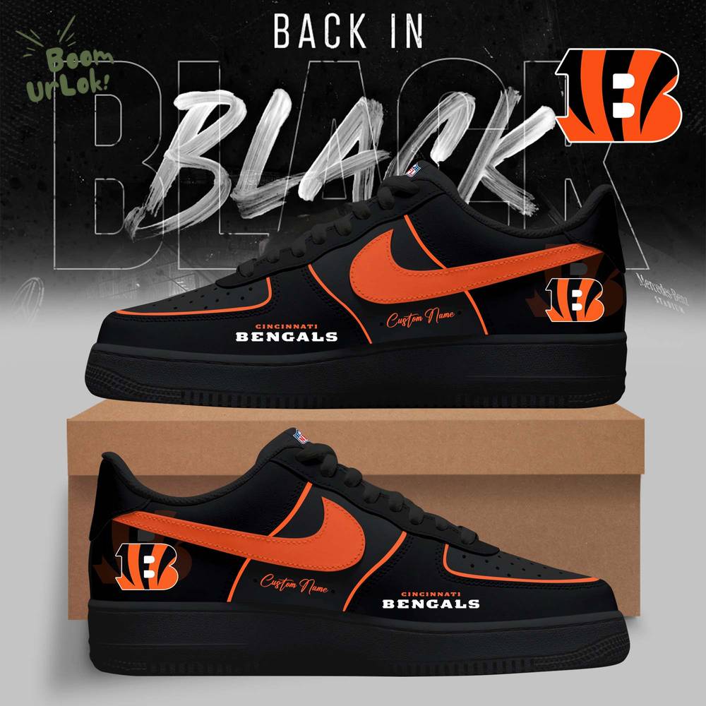 Cincinnati Bengals – 2025 Back In Black Limited Edition AF1 Cincinnati Bengals – 2025 Back In Black Limited Edition AF1