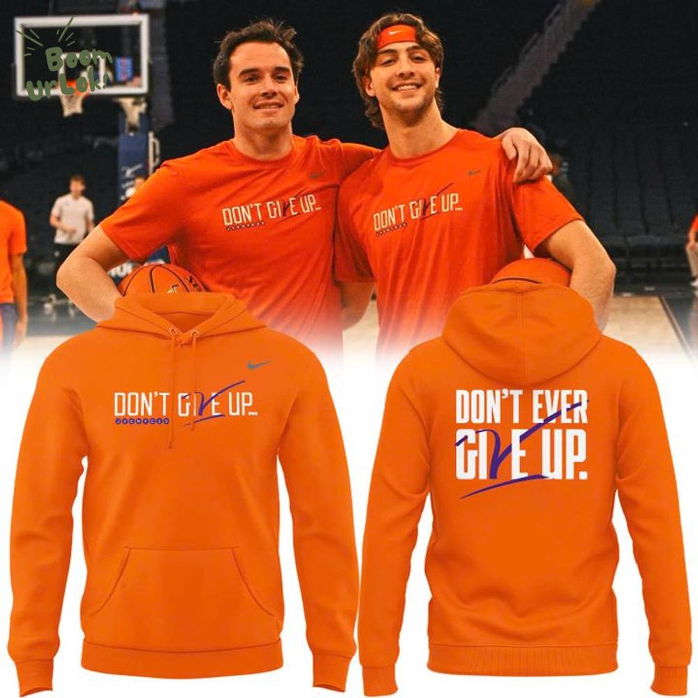 Clemson Basketball “Don’t give up, don’t ever give up” Hoodie. Clemson Basketball “Don’t give up, don’t ever give up” Hoodie.