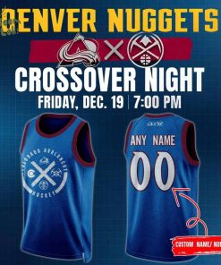 Colorado Avalanche x Denver Nuggets Crossover Night Basketball Jersey