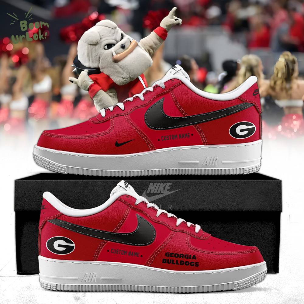 Custom Georgia Bulldogs football Special Edition AF1 Sneakers Custom Georgia Bulldogs football Special Edition AF1 Sneakers