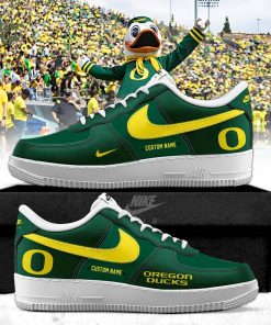 Custom Oregon Ducks Football Special Edition AF1 Sneakers