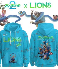 DET Lions x Zootopia2 Special Edition Hoodie