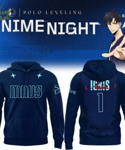 Dallas Mavericks Anime Night Solo Leveling Hoodie.