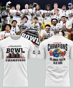 Delaware Fightin’ Blue Hens – 68 Ventures Bowl Champions 2025 T-Shirt