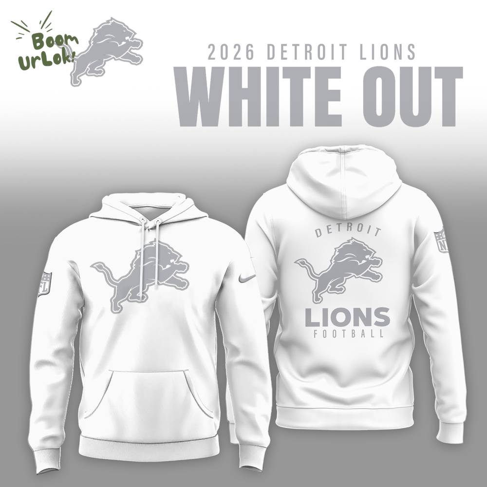 Detroit Lions 2026 White Out Limited Edition Shirt Detroit Lions 2026 White Out Limited Edition Shirt