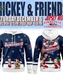 Evansville Thunderbolts x Mickey Merry Christmas 2025 Hoodie