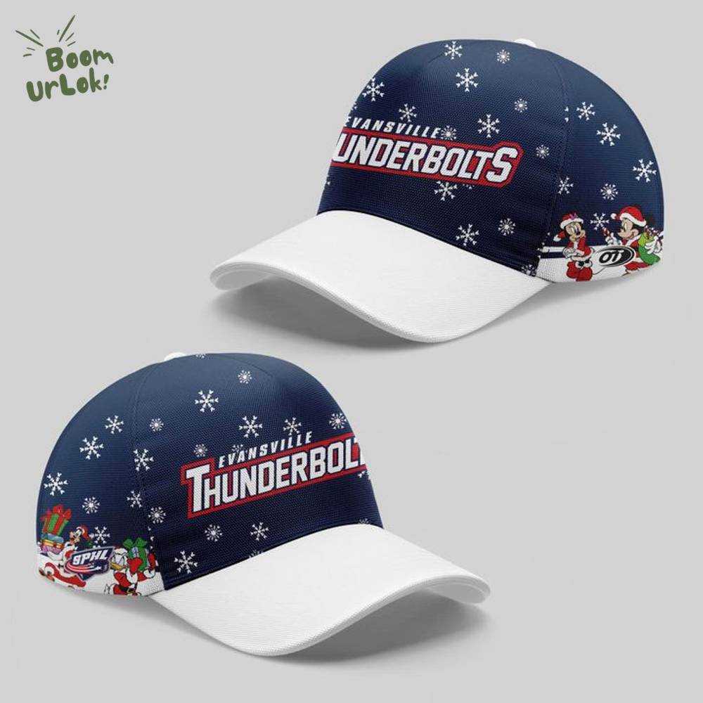Evansville Thunderbolts x Mickey Merry Christmas 2025 Hoodie Evansville Thunderbolts x Mickey Merry Christmas 2025 Hoodie