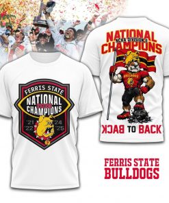 Ferris State Bulldogs | Premium NCAA Division II Champions 3D Shirt