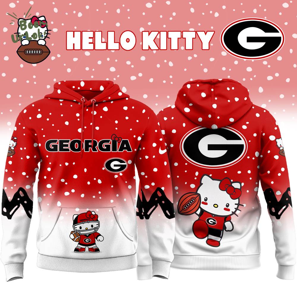 Georgia Bulldogs x Hello Kitty 2025 Special Edition Hoodie Georgia Bulldogs x Hello Kitty 2025 Special Edition Hoodie