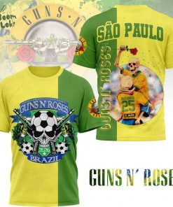 Guns N’ Roses | Premium Brazil Fan 3D Shirt