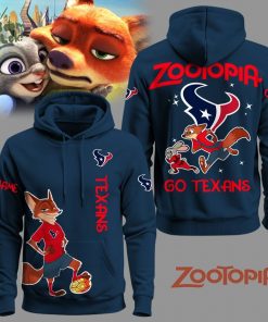 Houston Texans Football Zootopia Hoodie 2025 Limited Edition-3D Unisex Hoodie