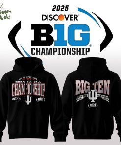 🔥 Indiana Hoosiers – 2025 Big Ten Champions Hoodie 🔥