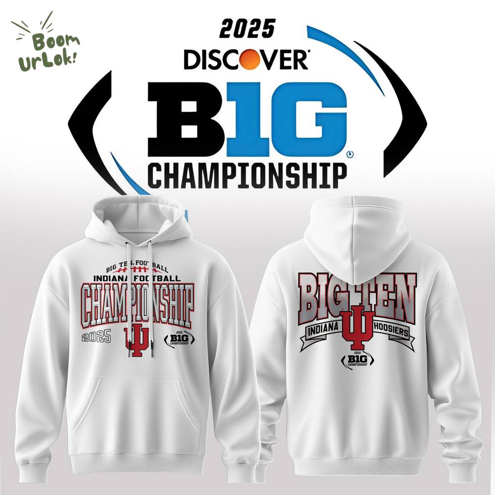 Indiana Hoosiers โ 2025 Big Ten Champions Hoodie ๐ฅ Indiana Hoosiers โ 2025 Big Ten Champions Hoodie ๐ฅ