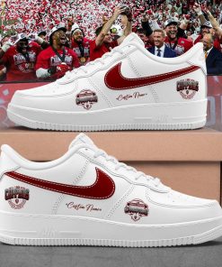 Indiana Hoosiers 2025 Big Ten Football Champions Custom Name White Shoes AF