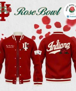 Indiana Hoosiers football helmet 2026 Rose Bowlv BASEBALL JACKET