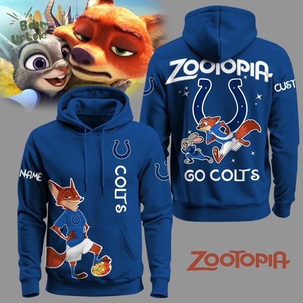Indianapolis Colts Football Zootopia Hoodie 2025 Limited Edition-3D Unisex Hoodie Indianapolis Colts Football Zootopia Hoodie 2025 Limited Edition-3D Unisex Hoodie