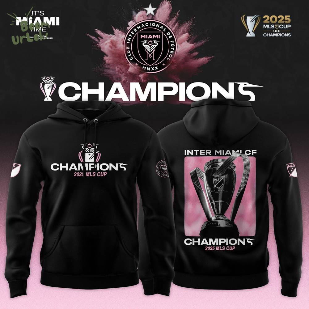 Inter Miami CF 2025 MLS Cup Champions Limited Hoodie Inter Miami CF 2025 MLS Cup Champions Limited Hoodie