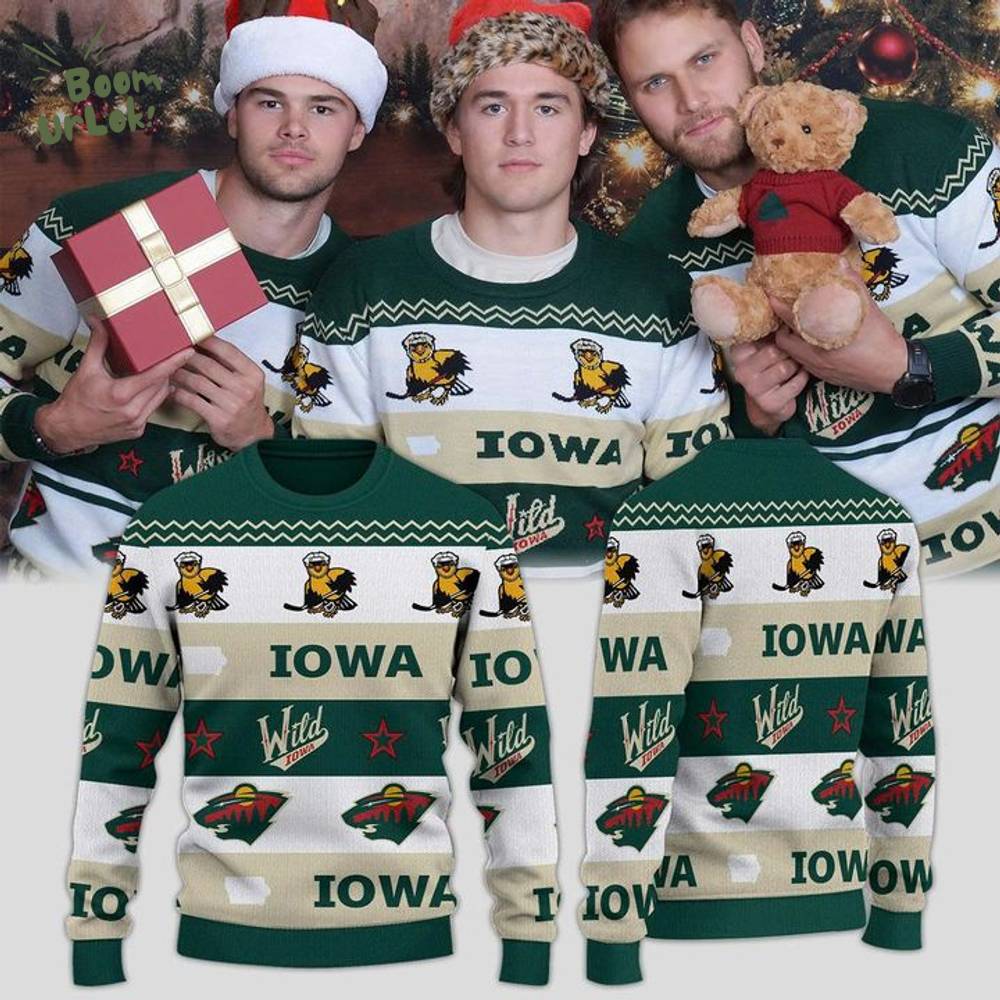 Iowa Wild Tastefully Tacky Holiday Sweater 2025 Iowa Wild Tastefully Tacky Holiday Sweater 2025